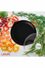 Lava Kızartma Tavası Döküm Yuvarlak Turuncu 30 Cm Stv 30