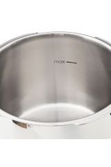 Jumbo Procook Siyah Açık Gri Paslanmaz Çelik 6 Lt Düdüklü Tencere