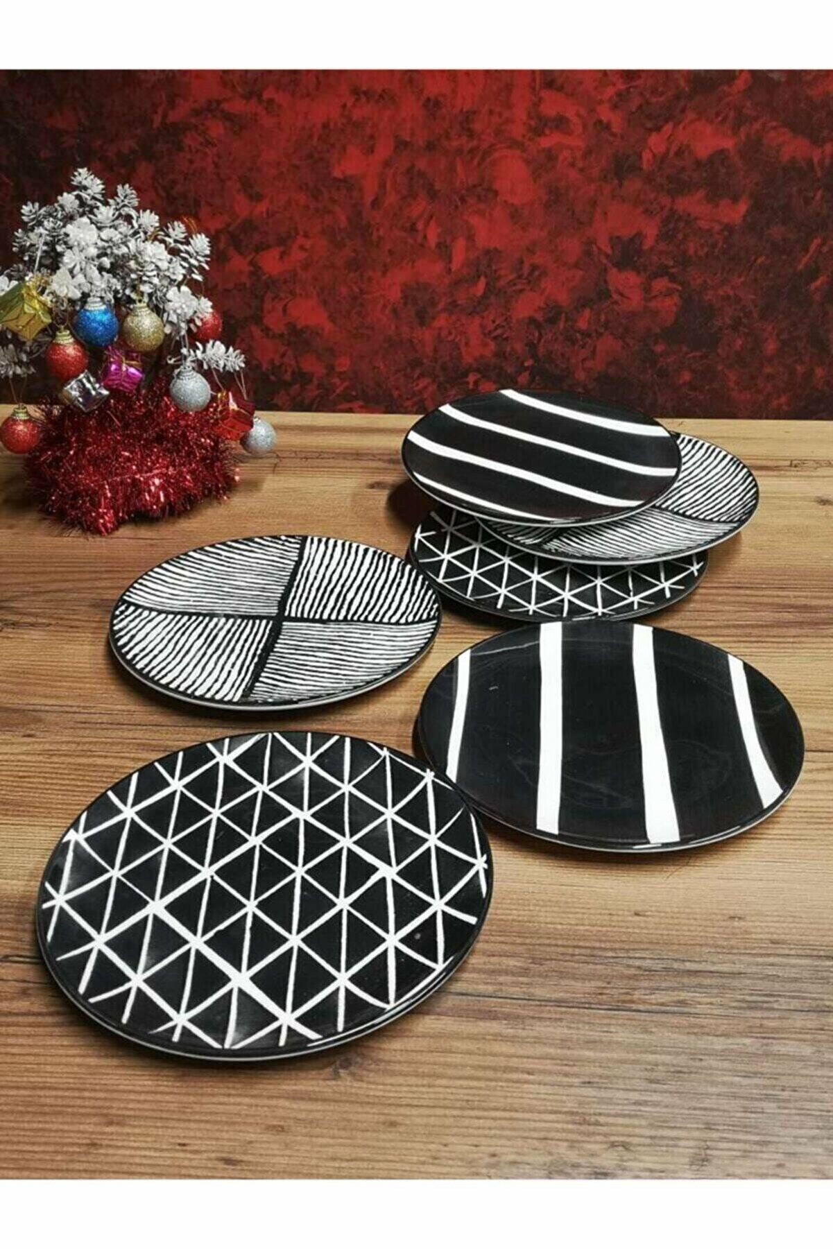 Kosova Pasta Tabağı 6 lı Black -5602