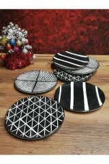 Kosova Pasta Tabağı 6 lı Black -5602