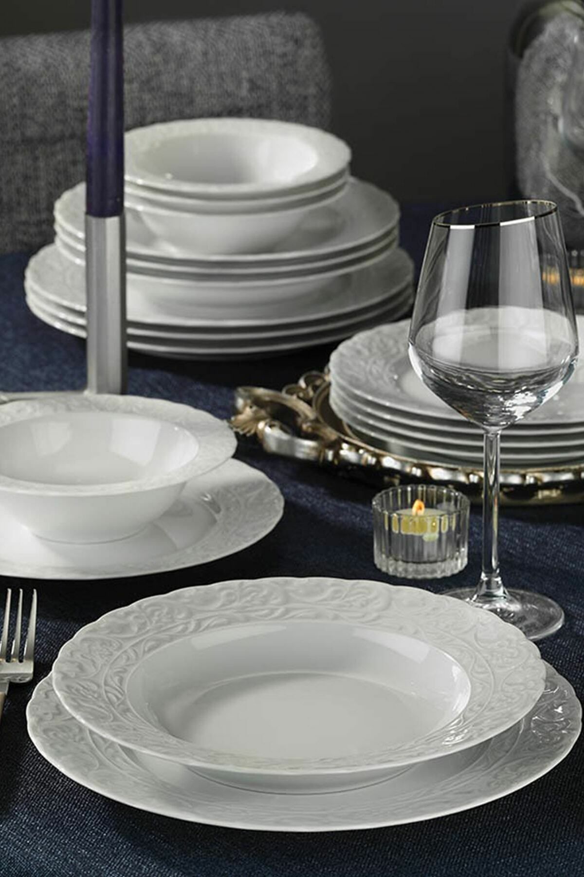 Kütahya Porselen 24 Parça Başak Yemek Takımı Bsk24Y200