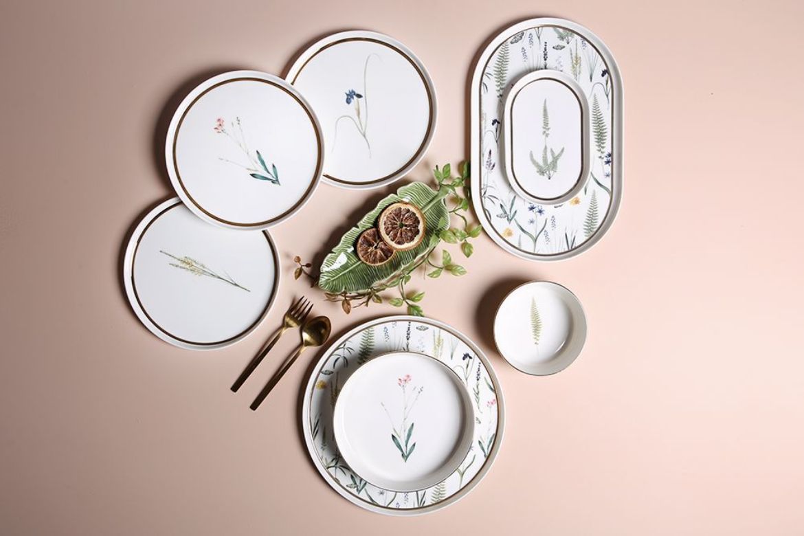 Porland 27 Parça Botanical Yemek Takımı 04ALM006591
