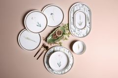 Porland 27 Parça Botanical Yemek Takımı 04ALM006591