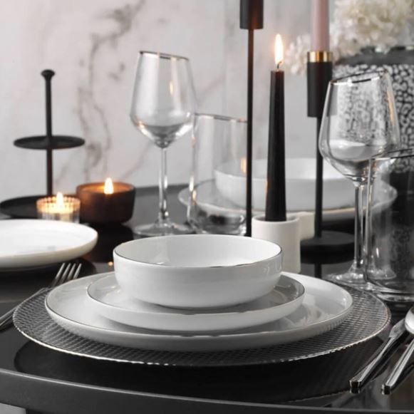 Kütahya Porselen 24 Parça Mood Platin File MOD24Y2220