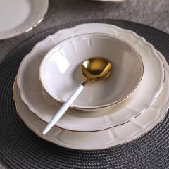 Aryıldız 60 Parça Tiffany Yemek Takımı Gold AR262399