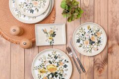 Porland 18 Parça Floral İkram Set 04POR035188