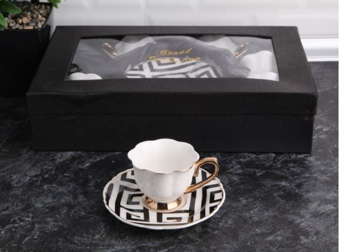 Gönül Kahve Takımı 6 Lı Beyaz G2624