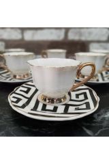Gönül Kahve Takımı 6 Lı Beyaz G2624