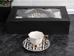 Gönül Kahve Takımı 6 Lı Beyaz G2624