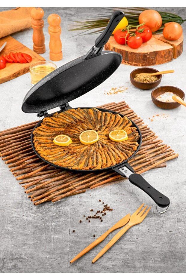 Taşhan 30 Cm Balık Tavası Çift Taraflı TR-34-098760
