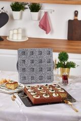 Taç Gravita Döküm Brownie Kek Kalıbı Gri