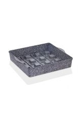 Taç Gravita Döküm Brownie Kek Kalıbı Gri