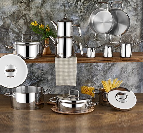 Aryıldız 22 Parça Vento Prestige Steel Kapak Çeyiz Seti