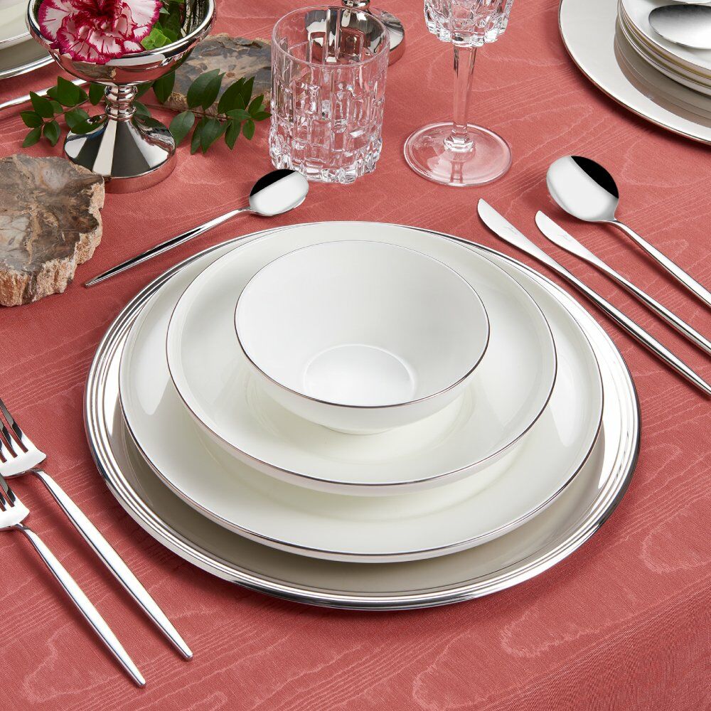 Jumbo Brıght Platın 60 Parça 12 Kişilik Yemek Takımı