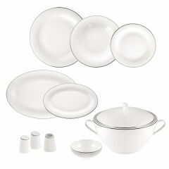 Jumbo Brıght Platın 60 Parça 12 Kişilik Yemek Takımı