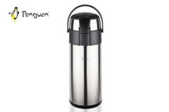 Penguen Paslanmaz Çelik Kapaklı Pompalı 4 Lt İnox Termos Png-1240A