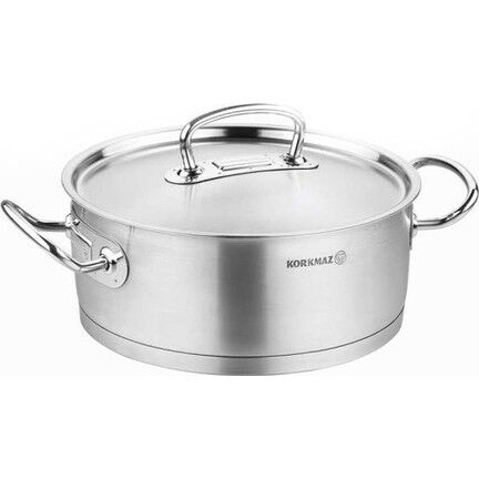 Korkmaz A1170 Proline 24 cm Satin Kısa Tencere