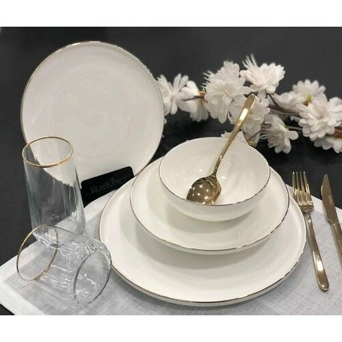 Roy King Gold Slender 24 Parça Yemek Takımı DSN 045