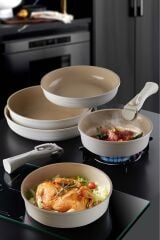 Neoflam 7 Parça Midas Tava Seti İndüksiyon Bej D-NEOMDS71