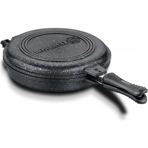 Korkmaz A1427 28 Cm Duplo Kapaklı Yuvarlak Tava