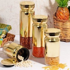 Kosova Kavanoz 4 Lü Set (Electrıc Altın) DK-141