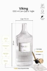 Perotti Cam Şişe Viking 1000 Ml Gold 18114