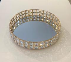 Aymet Tepsi Aynalı Yuvarlak Taşlı Gold AYM3064A K8