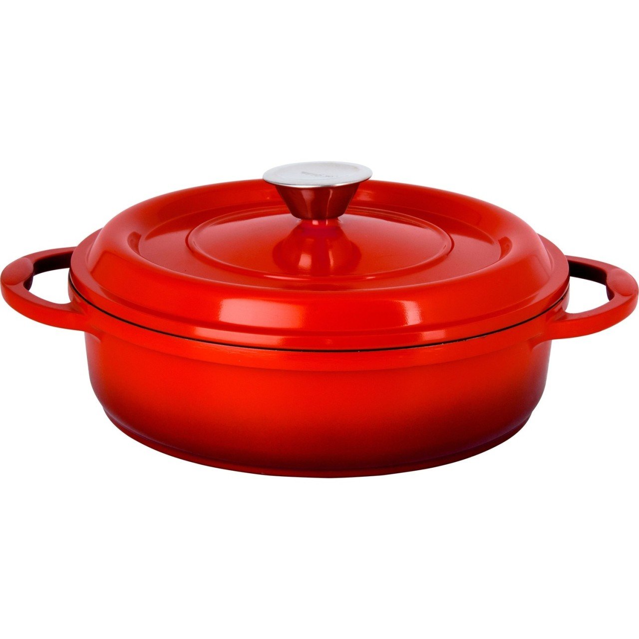 Aryıldız 24 Cm Blaze Döküm Alüminyum Kısa Tencere Kırmızı