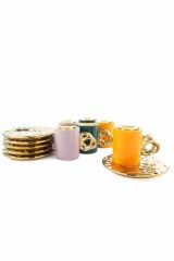 Mikasa Moor Kahve Takımı Lalin Asorti Gold 371272