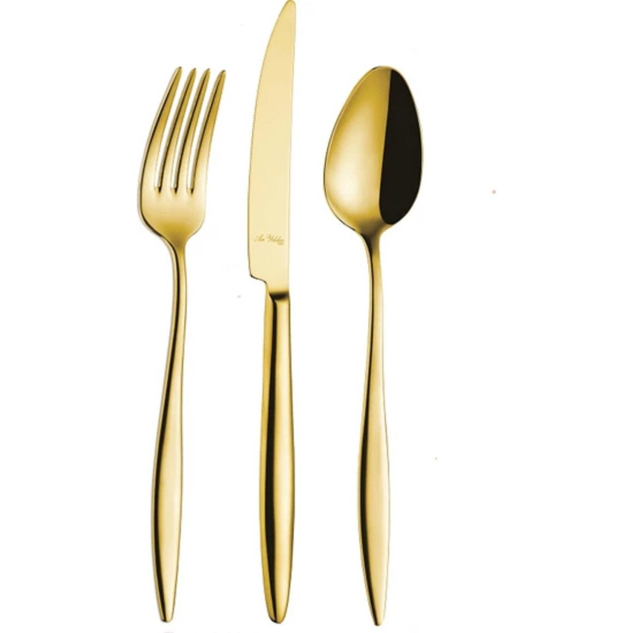 Aryıldız 24 Parça Elegant Mat Gold Pvd Çatal Kaşık Bıçak Takımı