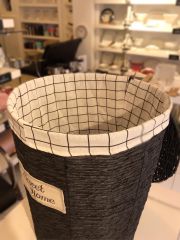 Sever Çamaşır Sepeti Kapaklı Büyük Siyah 18246