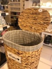 Sever Hasır Sepet Home Büyük Boy Oval Açık Renk 18220