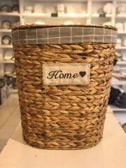 Sever Hasır Sepet Home Büyük Boy Oval Açık Renk 18220