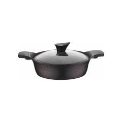 Kütahya 7 Parça Lıdya Granit Tencere Seti Siyah