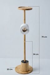 Perotti Soho Bamboo Ayaklı Wc Fırça ve Kağıtlık Seti 1303150002