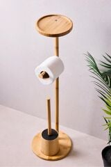 Perotti Soho Bamboo Ayaklı Wc Fırça ve Kağıtlık Seti 1303150002