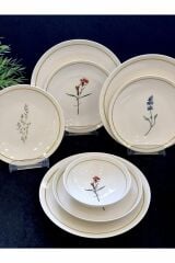 Roy King 24 Parça Lavander All Design Bone Yemek Takımı