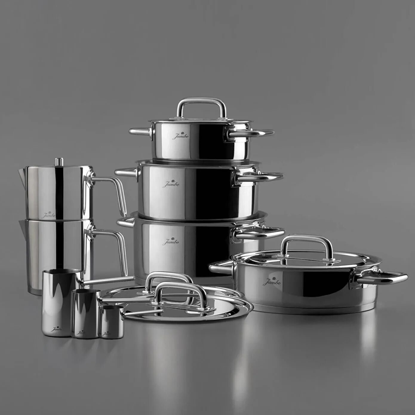 Jumbo Metalix 14 Parça Tencere Seti