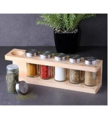 Gönül Ahşap Baharat Seti 6 Lı G2799