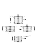 Jumbo 6 Parça New Baby Steel Mini Tencere Seti