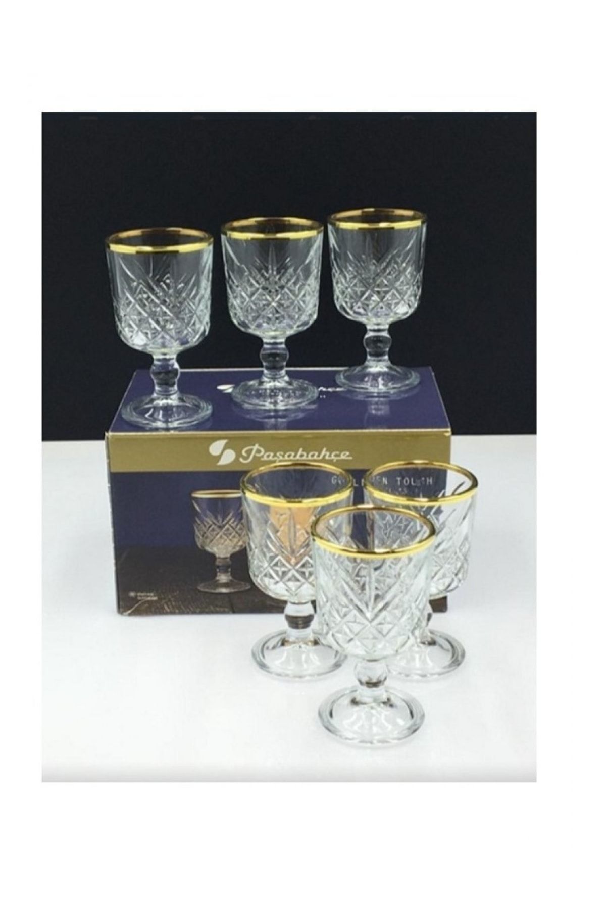 Paşabahçe Tımeless Golden Touch Ayaklı Bardak 51718