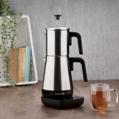 Korkmaz Moderna Elektrikli Çaydanlık Siyah/Satin 1.3 lt A850