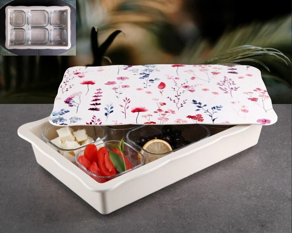 Gönül Kahvaltılık 6 lı Melamin Dikdörtgen Twing G4261