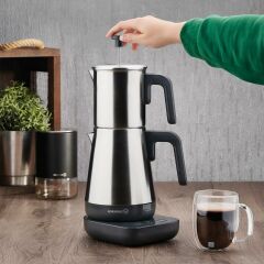 Korkmaz Moderna Elektrikli Çaydanlık Gri/Satin 1.3 lt A850-01