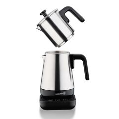 Korkmaz Moderna Elektrikli Çaydanlık Gri/Satin 1.3 lt A850-01