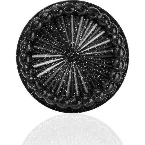 Taç Kek Kalıbı Döküm Tart 26 Cm Siyah 6569