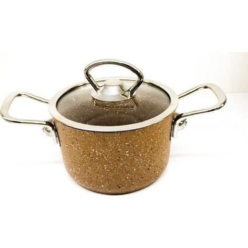 Oms 14 Cm Mini Tencere Derin Granit Kahverengi 3111