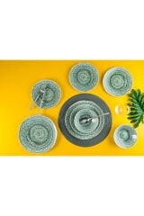 Tulu Porselen 24 Parça Sevilla Yemek Takımı Mavi TL4258927