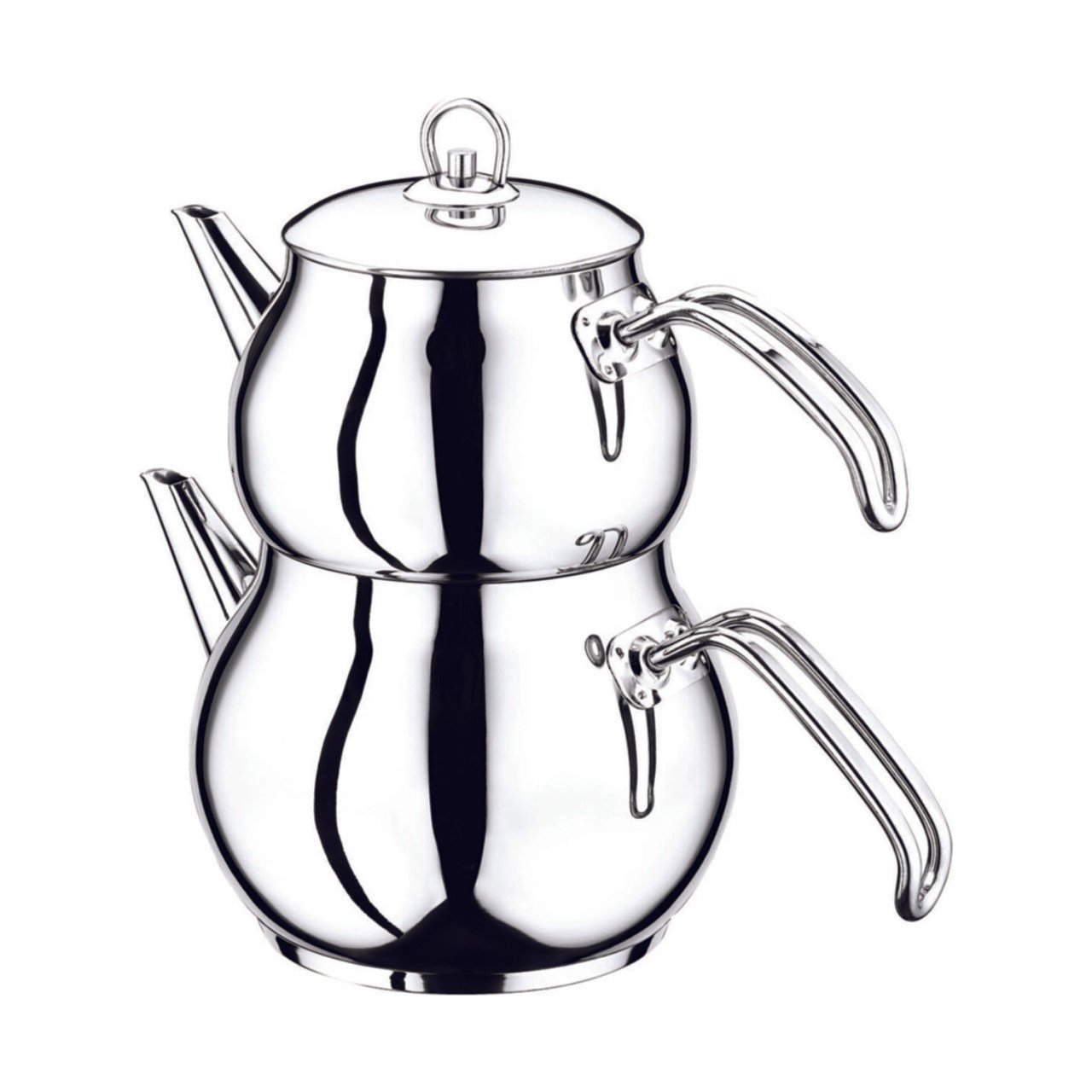 Oms Çaydanlık Takımı Çelik L Boy Sade 8012