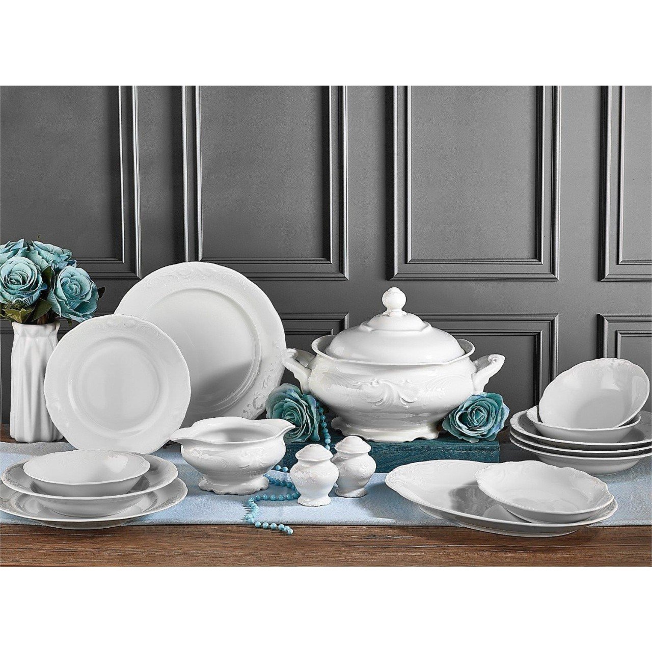 Aryıldız 60 Parça SQUARE Yemek Takımı 40002